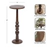 Kate and Laurel Wegner Wooden Accent Table, 12x12x30, Brown - 2 of 4