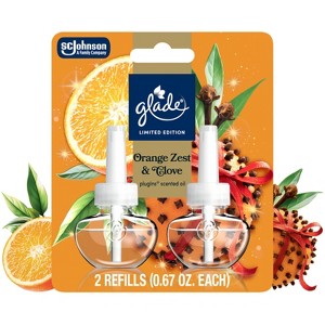 Glade PlugIns Scented Oil Air Freshener Refills - Orange Zest & Clove - 1.34oz/2ct - 1 of 4