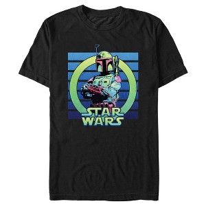 Men's Star Wars: A New Hope Retro Green Boba Fett T-Shirt - 1 of 4