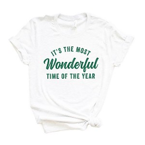 Simply Sage Market Women's It's The Most Wonderful Time Of The Year Short Sleeve Graphic Tee - 1 of 4