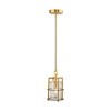 Artcraft Lighting Burford 1 - Light Pendant in  Brass/Black - 3 of 4