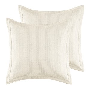 Reede Muslin Cream  Euro Sham set of 2 - Levtex Home - 1 of 3