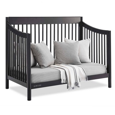 Midnight Grey 6-in-1 Convertible Crib with Modern Spindles
