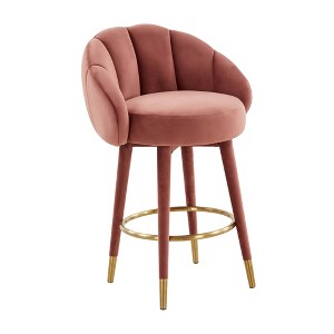 TOV Furniture Myla Velvet Swivel Stool - 1 of 4
