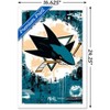 Trends International NHL San Jose Sharks - Maximalist Logo 23 Framed Wall Poster Prints - 3 of 4