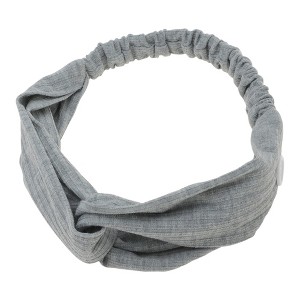 Unique Bargains Women's Button Stripe Elastic Headwrap 1 Pc - 1 of 4
