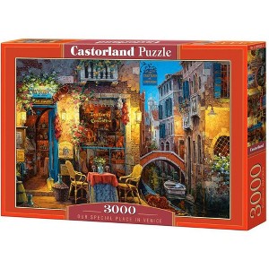 3000 Piece Jigsaw Puzzle, Our Special Place in Venice, Puzzle of Italy, Trattoria, Venetian canals, Adult Puzzles, Castorland C-300426-2 - 1 of 4