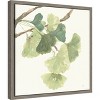 Amanti Art Gingko Leaves I Light by Chris Paschke Framed Canvas Wall Art - 3 of 4