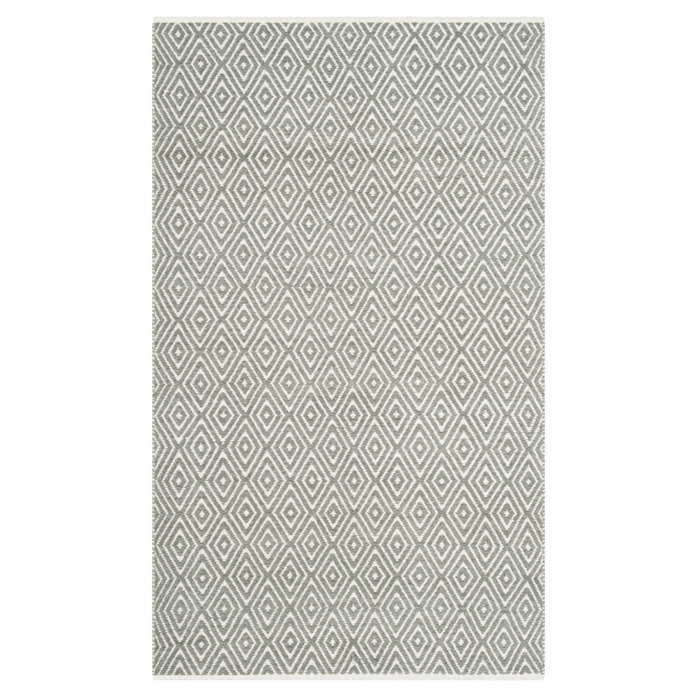 Gray Abstract Tufted Accent Rug - (3'x5') - Safavieh