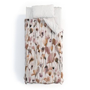 Deny Designs Ninola Design Wild Flowers Fall Nautral Bedspread Bedding Set - 1 of 3