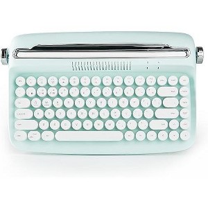 YUNZII ACTTO B303 Typewriter Keyboard, Bluetooth Connection, Cute Retro Aesthetic Design with Integrated Stand (B303, Green) - 1 of 4