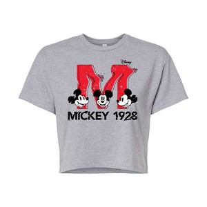 Women's - Disney - Mickey & Friends Cropped Graphic T-Shirt - 1 of 4