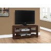 Monarch Specialties Tv Stand 42 Inch Console Media Entertainment Center Storage Shelves Living Room Bedroom Laminate Brown Contemporary Modern - 2 of 4