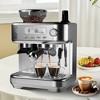 Espresso machine with LCD display, stainless steel construction, featuring PID temperature control system. Ideal for home use or as a gift for dad. - 4 of 4