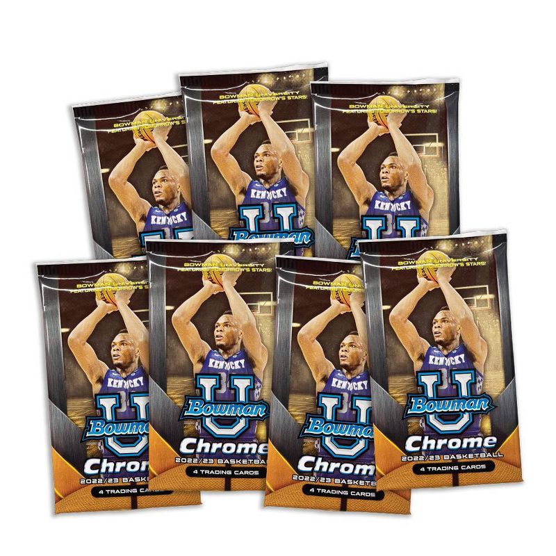 2022-23 Topps Bowman University Chrome Basketball Trading Card Blaster Box, 3 of 4