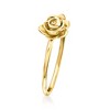 Pure Collection by Ross-Simons Italian 14kt Yellow Gold Rose Ring - 3 of 4