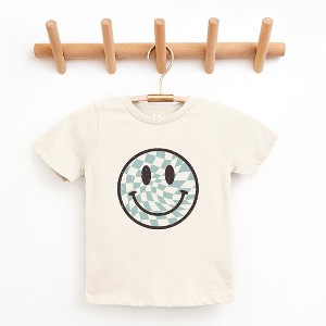 The Juniper Shop Checker Board Smiley Face Toddler Short Sleeve Tee - 1 of 2