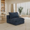 Dronkon Cloud Armless Sofa,Corduroy Fabric,Deep Seat Couches, No Assembly, DIY Combination for Living room - 2 of 4