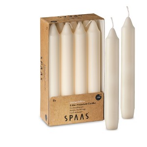 Spaas Straight Candlesticks - 6-Inch Elegant Unscented Candles - Set of 8 - 1 of 4