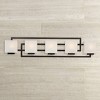 Possini Euro Design Lighting on the Square Modern Wall Light Bronze Hardwire 37" 5-Light Fixture Opal Glass Shade for Bedroom Bathroom Vanity Home - 2 of 4