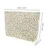 Unique Bargains Floral Quilted Clutch Makeup Bag 1 Pc - 2 of 4