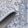 Area Rug, Dining Room Rug - Large Oriental Medallion Accent Carpet with Non-Slip Backing, Vintage Distressed Low Pile, Stain-Resistant for Living Room - 3 of 4