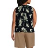 Lands' End Women's Linen Blend Notch Neck Swing Tank Top - 2 of 4