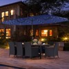 Tangkula 11 PCS Patio Dining Set w/ 15ft Double-Sided Patio Umbrella (Base Included) - 4 of 4