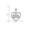 Black Bow Jewelry Sterling Silver Zeta Tau Alpha Greek Life Pendant - 2 of 3