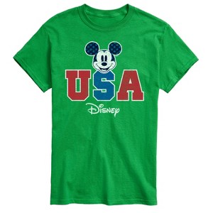 Men's - Disney - Mickey Mouse USA Head Short Sleeve Graphic T-Shirt - 1 of 4
