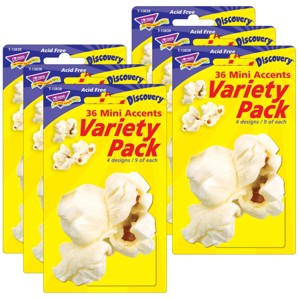 6pk 36 per Pack Popcorn Mini Accents Variety Pack - TREND: Teaching Aid, Paper Material, 216 Pieces, Grades 1-10 - 1 of 3