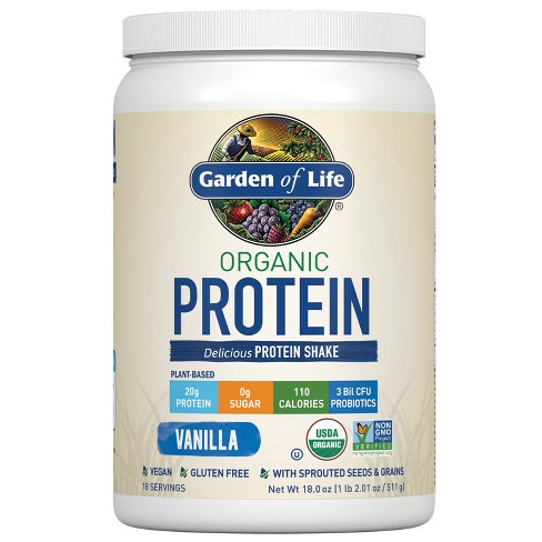 Garden Of Life Organic Vegan Protein Powder Vanilla 18oz Target