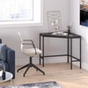 42" Black Bronze Corner Desk - Henn&Hart - 2 of 4