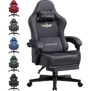 GTPLAYER Gaming Chair Fabric with Extra Wide Seat, Pocket Spring Cushion, Big and Tall Gaming Chairs for 300LBS - 1 of 4