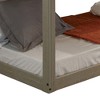 NicBex Twin over Twin Bunk Bed with Safety Guardrail,Solid Pine Wood Loft Bed with Built-in Ladder,Rustic Bunk Beds,Bunk Beds for Bedroom - 4 of 4