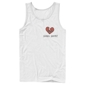 Men's Cruella Rebel Heart Tank Top - 1 of 4