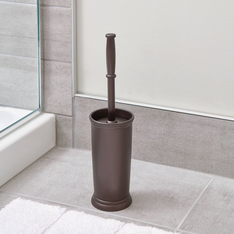 iDESIGN Slim Plastic Toilet Bowl Brush and Plunger Combo Set, 5 of 7