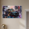 Art Remedy Porsche's Vibrant Lux Car Paintings Framed - 2 of 4