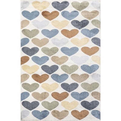 Image of Nuloom Neive Graphic 3x5 Machine Washable Accent Rug for Living Room Bedroom Dining Room Entryway Kitchen, Multicolor