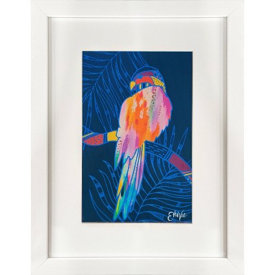 10" x 13" Vibrant Parrot Framed Under Glass Wall Art - EttaVee
