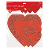 Beistle Glittered Heart Cutouts, Asstd, (12/Pkg) Multicolored - 3 of 4