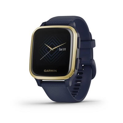 Garmin venu sq Music Smartwatch - Captain Blue/Champagne