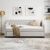Lycvki Upholstered Sofa with Trundle Twin Size Bed Mattress not included - 3 of 4
