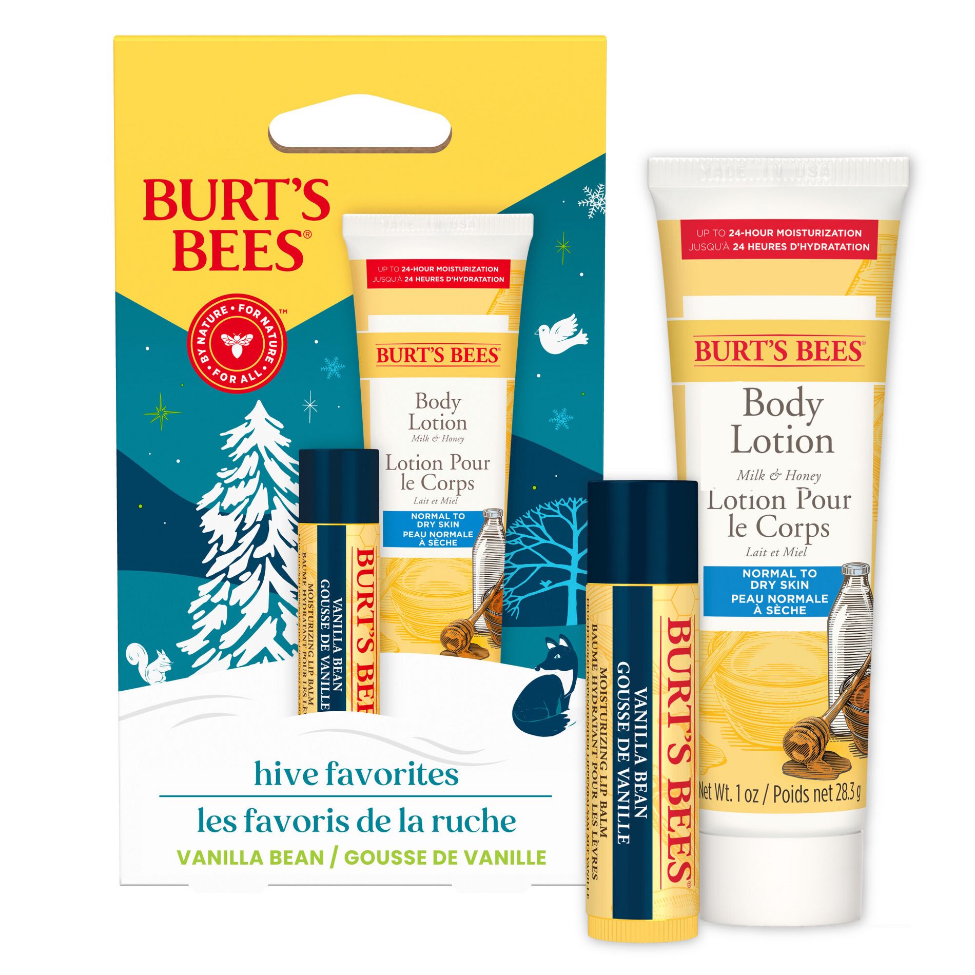 Burt's Bees Hive Favorites Lip Balm Gift Set - Vanilla Bean - 1.15oz