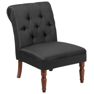 Hercules Elm Tufted Chair Black - Riverstone Furniture