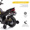 12V Electric Kids Motorcycle with Training Wheels - Battery Powered Ride-on Bike with Music&Realistic Design for Kids 3-8 Years, All-Terrain Ride-on - 4 of 4