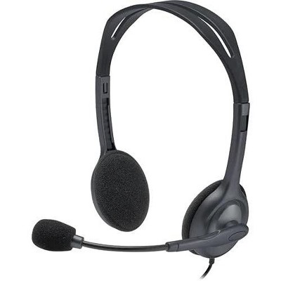 : Over Boom Target Ear With School Logitech H111 Old - Style Stereo Headset Mic