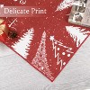 Washable Christmas Tree Area Rug, Anti-Slip Low Pile Non-Shedding Carpet for Living Room, Bedroom and Dining Room - 2 of 4