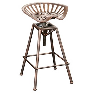 Christopher Knight Home Chapman 27.5" Saddle Barstool - Copper: Adjustable, Metal Frame, Farmhouse Style - 1 of 4