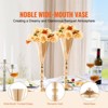 VEVOR 10PCS 43cm/16.9” Tall Wedding Flower Vase, Metal Wedding Trumpet Centerpiece, Gold Floral Stand Display Rack, Gold - 3 of 4